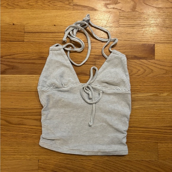 NWOT Edikted Lanai Striped Halter Top - Picture 2 of 4